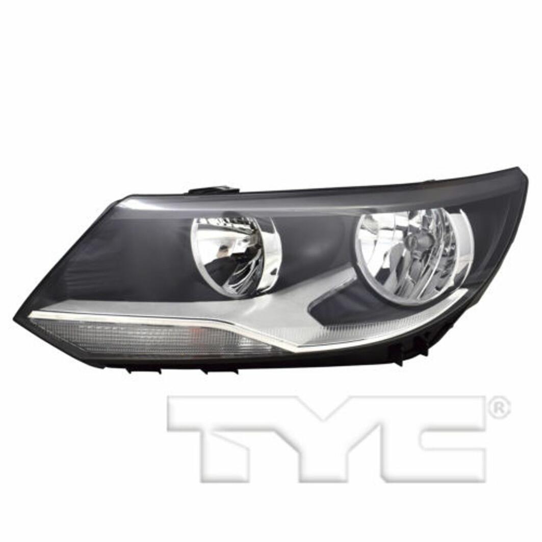 VW Headlight Assembly - Driver Side (Halogen) (NSF) 5N0941005C - TYC 209582001